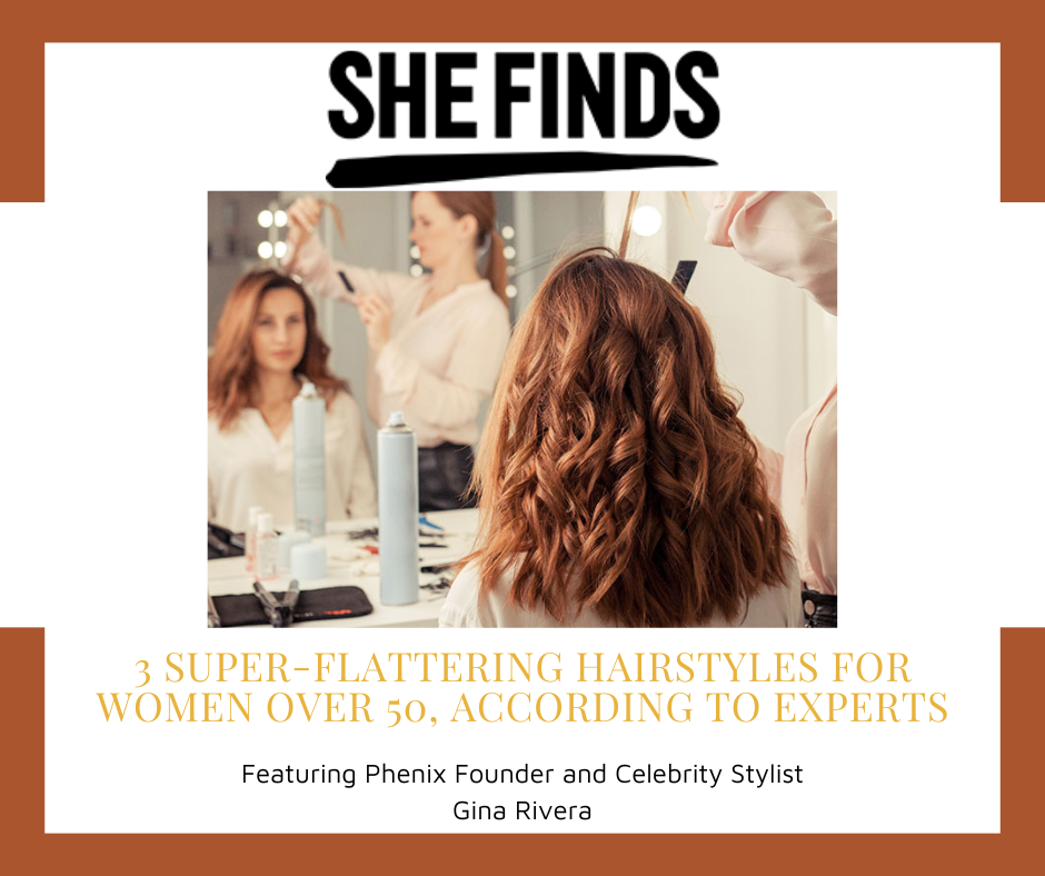 Byrdie  The Most Flattering Haircuts for Women in Their 50s featuring  Beauty Expert and Phenix Founder Gina Rivera - Phenix Salon Suites